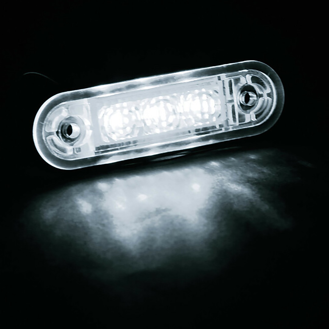 Εικόνα 2 από 6 — ΦΩΣ ΟΓΚΟΥ 3LED ΛΕΥΚΟ SMD 12/24V 85mm LAMPA – 20ΤΕΜ.