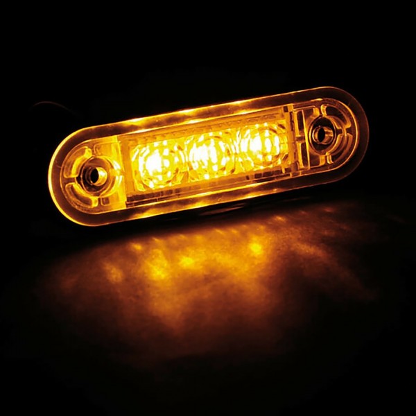 Εικόνα 2 από 5 — ΦΩΣ ΟΓΚΟΥ 3LED ΠΟΡΤΟΚΑΛΙ SMD 12/24V 85mm LAMPA – 20ΤΕΜ.