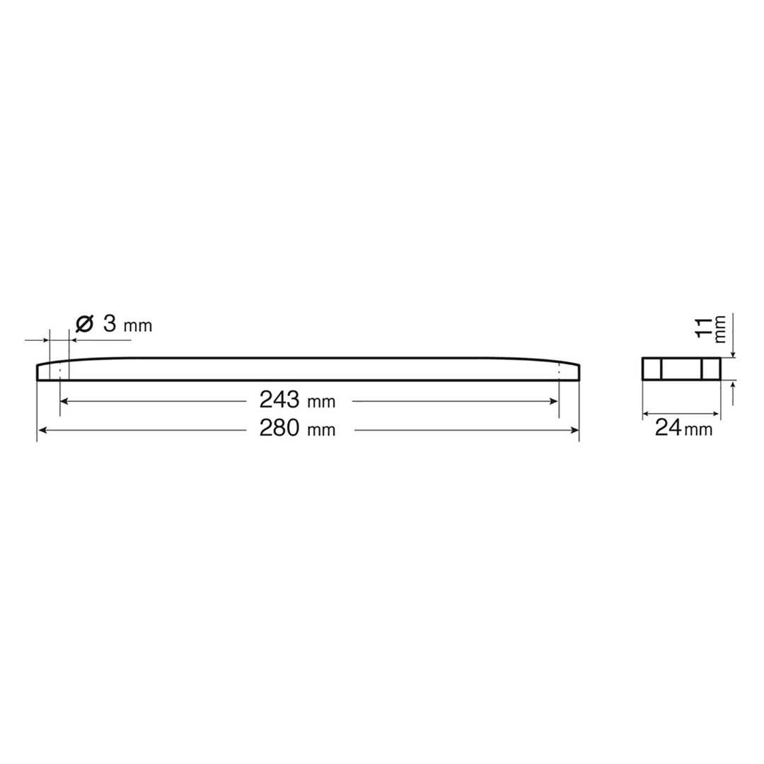 Εικόνα 3 από 4 — ΦΩΣ ΟΓΚΟΥ ΦΟΡΤΗΓΟΥ 12LED ΚΟΚΚΙΝΟ SMD 24V 280x24x11mm LAMPA – 1 Τεμ.