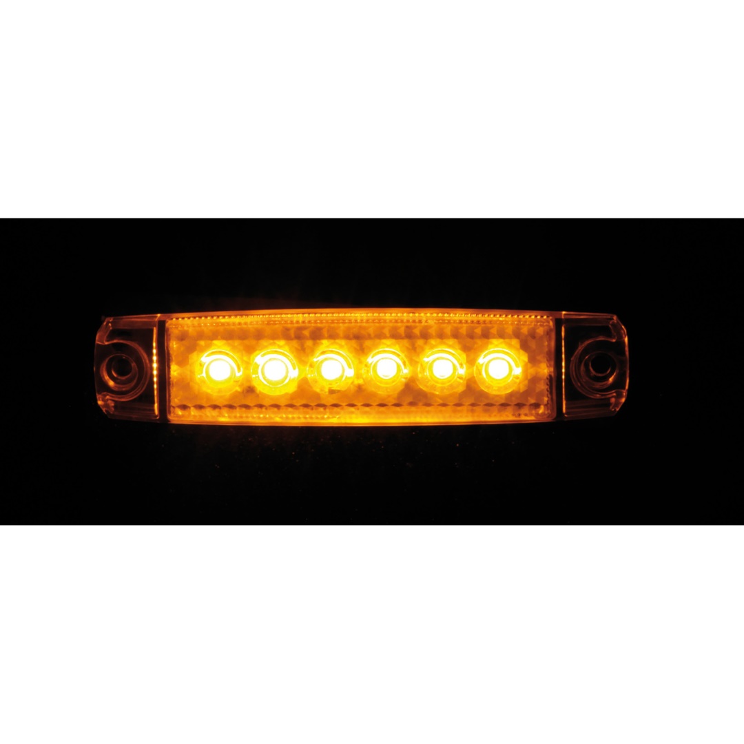Εικόνα 2 από 5 — ΦΩΣ ΟΓΚΟΥ 6LED ΠΟΡΤΟΚΑΛΙ SMD 12/24V 96mm 20ΤΕΜ.