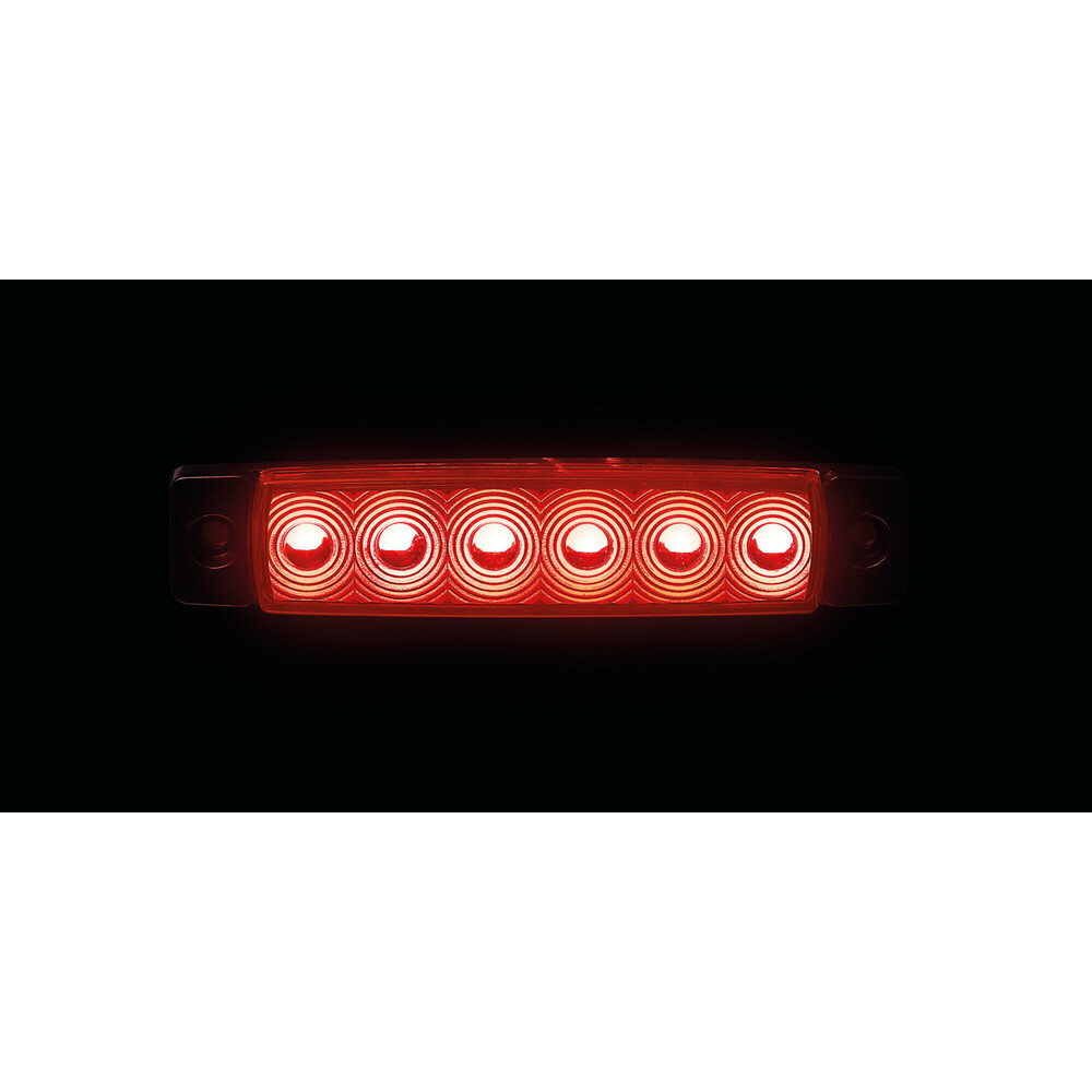 Εικόνα 2 από 5 — ΦΩΣ ΟΓΚΟΥ 9>32V 6 LED ΚΟΚΚΙΝΟ ΧΡΩΜΑ 95,6×19,8mm ΜΕ ΕΓΚΡΙΣΗ ΤΥΠΟΥ E148 LAMPA –  1 Τεμ.