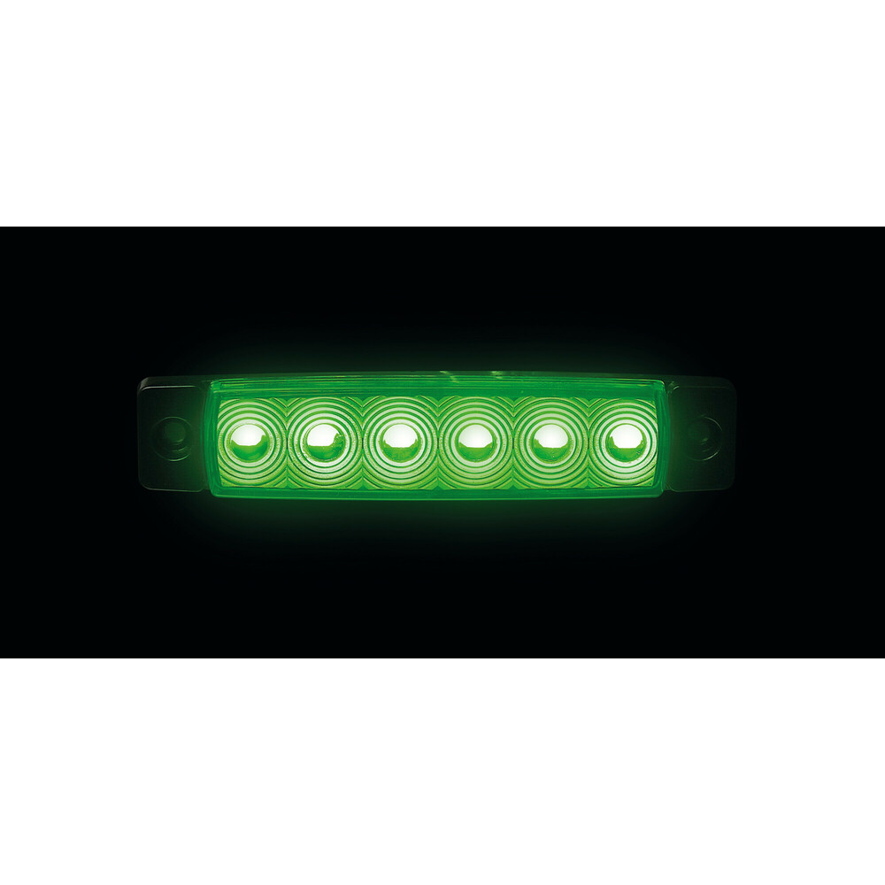 Εικόνα 2 από 5 — ΦΩΣ ΟΓΚΟΥ 9>32V 6 LED ΠΡΑΣΙΝΟ ΧΡΩΜΑ 95,6×19,8mm ΜΕ ΕΓΚΡΙΣΗ ΤΥΠΟΥ E148 LAMPA –  1 Τεμ.