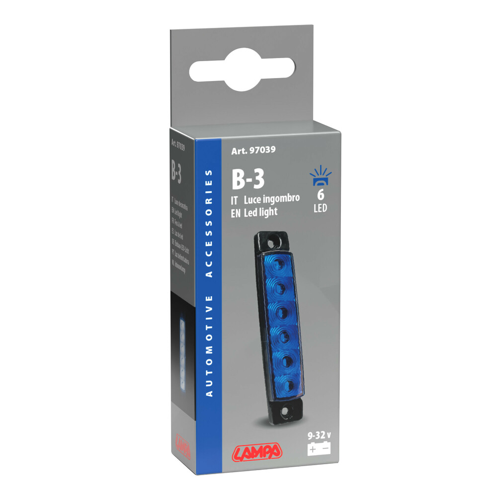 Εικόνα 4 από 4 — ΦΩΣ ΟΓΚΟΥ 9>32V 6 LED ΜΠΛΕ ΧΡΩΜΑ 95,6×19,8mm LAMPA –  1 Τεμ.
