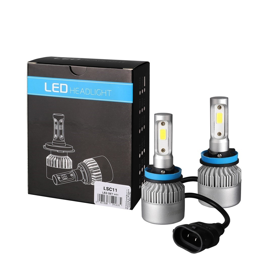 Εικόνα 1 από 3 — H11 LED SET C6 9-32V 6.500K 10.000lm 4 X 10W ΛΑΜΠΑ ΜΕ COB EPISTAR 1021 LED ΚΑΙ ΑΝΕΜΙΣΤΗΡΑΚΙ M-TECH – 2 ΤΕΜ.