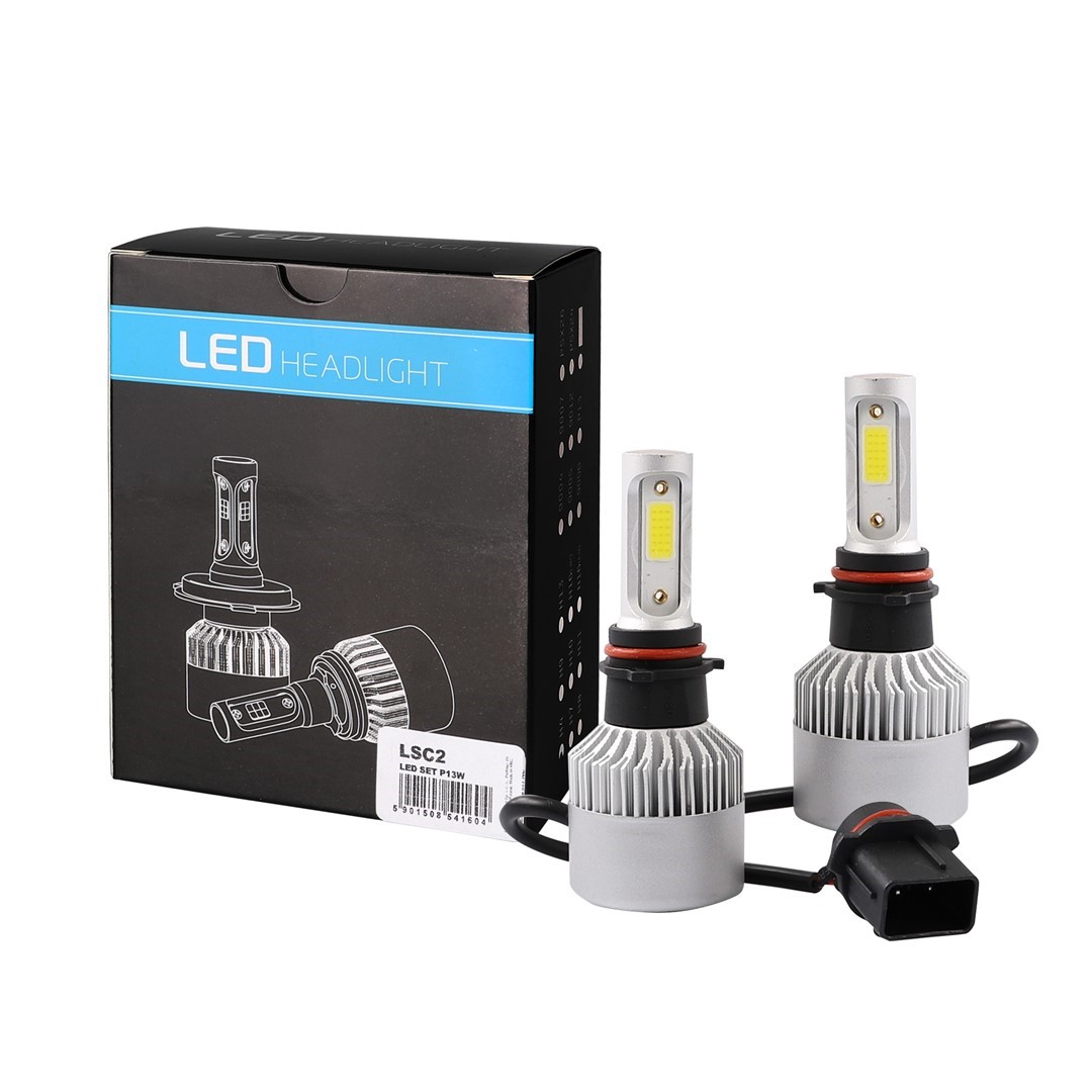 Εικόνα 1 από 3 — P13W LED SET C6 9-32V 6.500K 10.000lm 4 X 10W ΛΑΜΠΑ ΜΕ COB EPISTAR 1021 LED ΚΑΙ ΑΝΕΜΙΣΤΗΡΑΚΙ M-TECH – 2 ΤΕΜ.