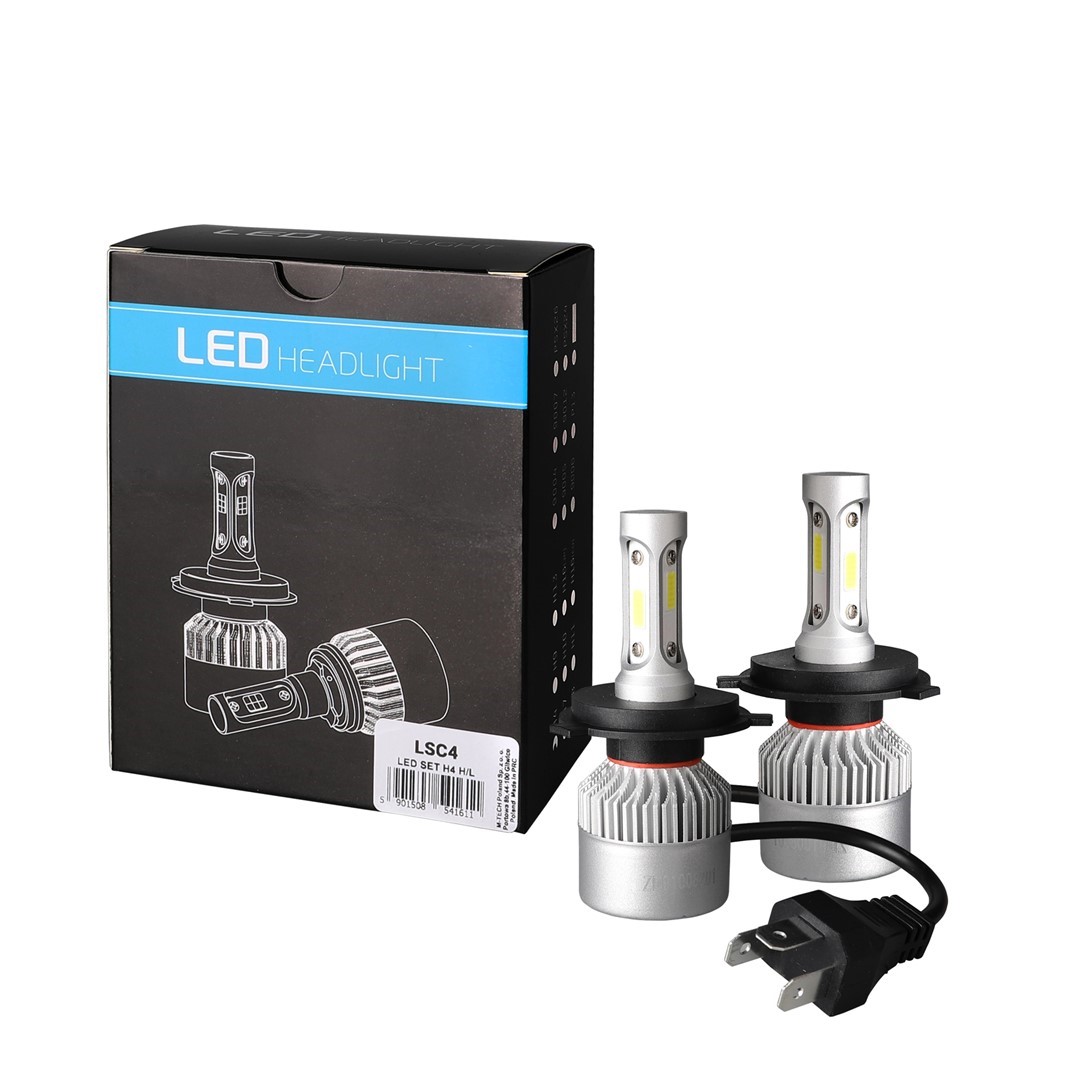 Εικόνα 1 από 3 — H4 LED SET C6 9-32V 6.500K 10.000lm 4 X 10W ΛΑΜΠΑ ΜΕ COB EPISTAR 1021 LED ΚΑΙ ΑΝΕΜΙΣΤΗΡΑΚΙ M-TECH – 2 ΤΕΜ.