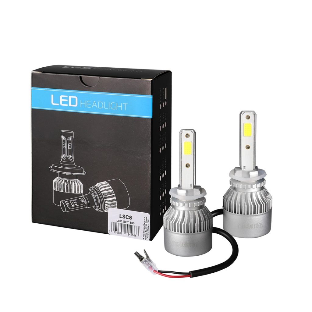 Εικόνα 1 από 3 — H27 880 LED SET C6 9-32V 6.500K 10.000lm 4 X 10W ΛΑΜΠΑ ΜΕ COB EPISTAR 1021 LED ΚΑΙ ΑΝΕΜΙΣΤΗΡΑΚΙ M-TECH – 2 ΤΕΜ.