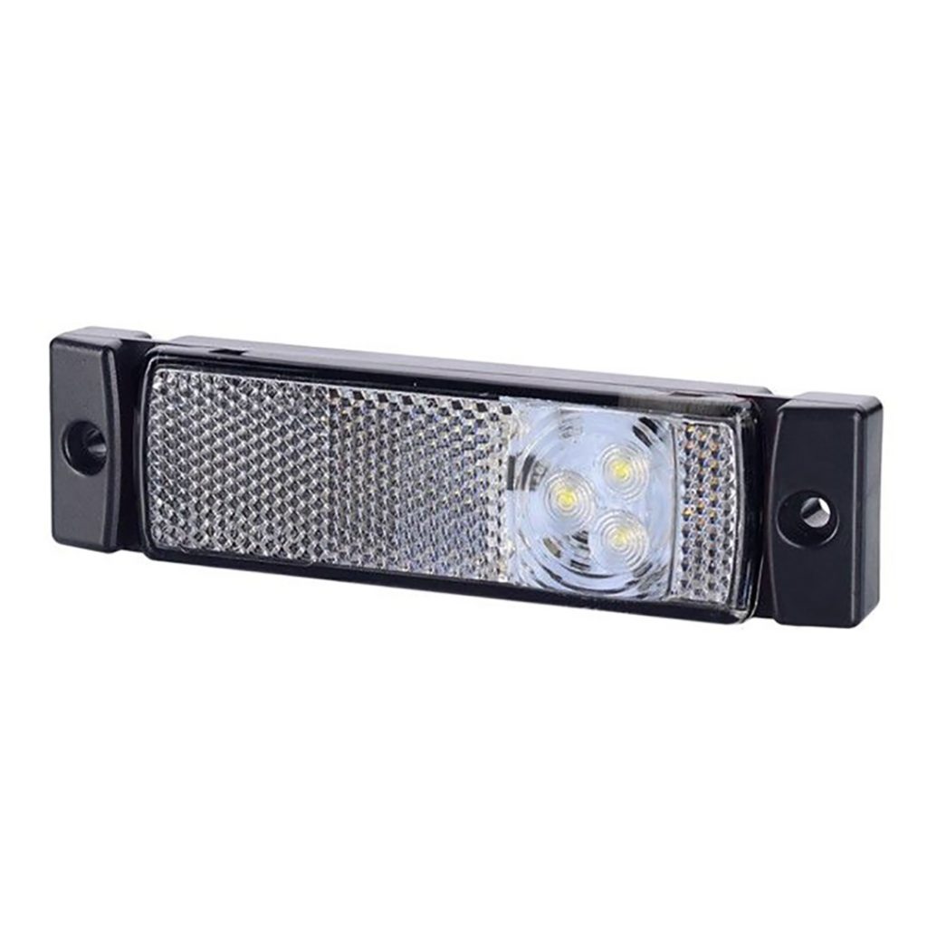 Εικόνα 1 από 2 — ΦΩΣ ΟΓΚΟΥ ΑΝΑΚΛΑΣΤΙΚΟ LD127 12/24V 3LED HORPOL ΛΕΥΚΟ 13 x 3  cm -1ΤΕΜ.