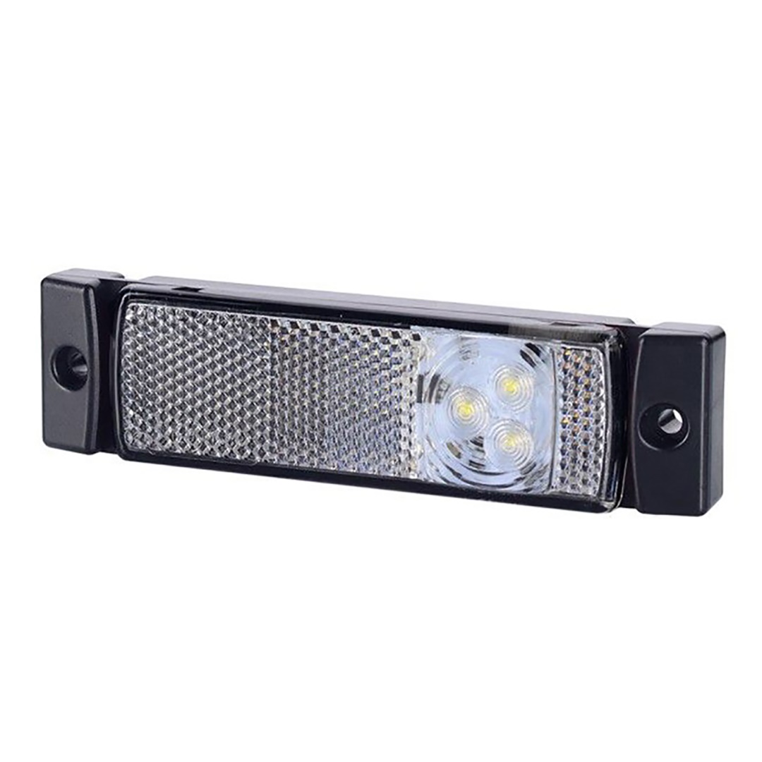 Εικόνα 1 από 2 — ΦΩΣ ΟΓΚΟΥ ΑΝΑΚΛΑΣΤΙΚΟ LD127 12/24V 3LED HORPOL ΛΕΥΚΟ 13 x 3  cm -1ΤΕΜ.