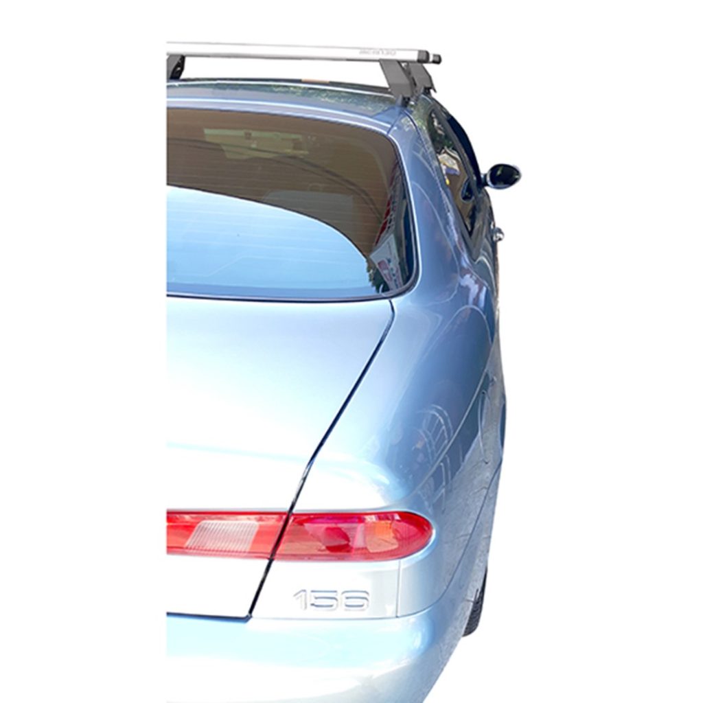 Εικόνα 2 από 4 — KIT ΜΕ ΜΠΑΡΕΣ ΟΡΟΦΗΣ ΓΙΑ ALFA ROMEO 156 4D 1997-2003 ΑΛΟΥΜΙΝΙΟΥ TEMA MENABO (AL1-3360-FIX006G) – 2 ΤΕΜ.