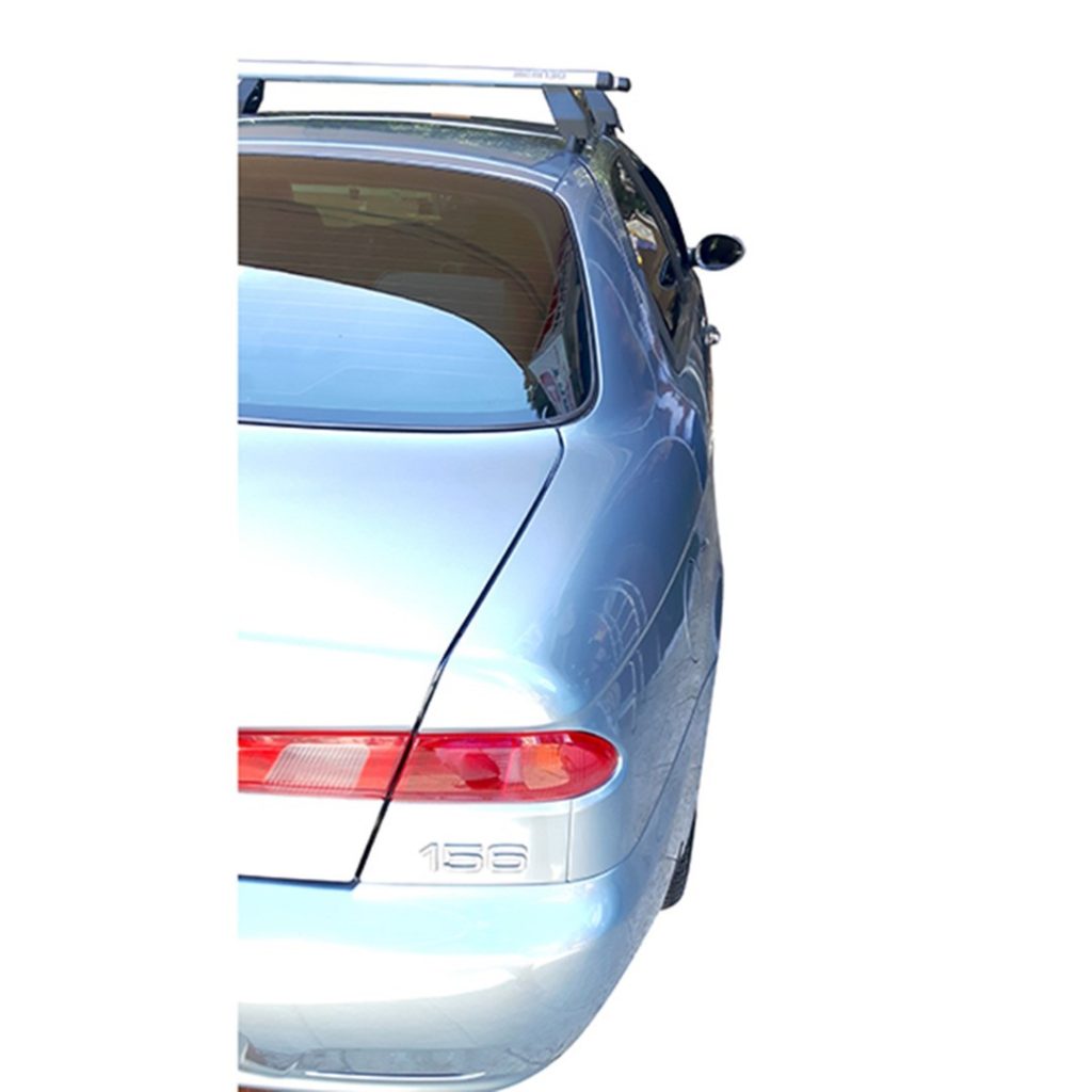 Εικόνα 2 από 4 — KIT ΜΕ ΜΠΑΡΕΣ ΟΡΟΦΗΣ ΓΙΑ ALFA ROMEO 156 SPORTWAGON 5D 2000-2005 ΑΛΟΥΜΙΝΙΟΥ TEMA MENABO (AL1-3360-FIX006G) – 2 ΤΕΜ.