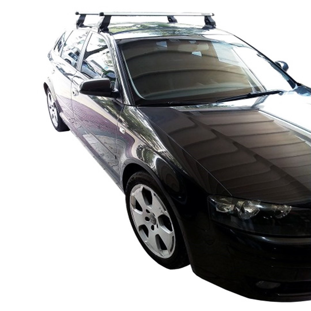 Εικόνα 1 από 3 — KIT ΜΕ ΜΠΑΡΕΣ ΟΡΟΦΗΣ ΓΙΑ AUDI A3 8PA SPORTBACK 5D 2004-2012 ΑΛΟΥΜΙΝΙΟΥ TEMA MENABO (AL1-3360-FIX026G)-2 ΤΕΜ.
