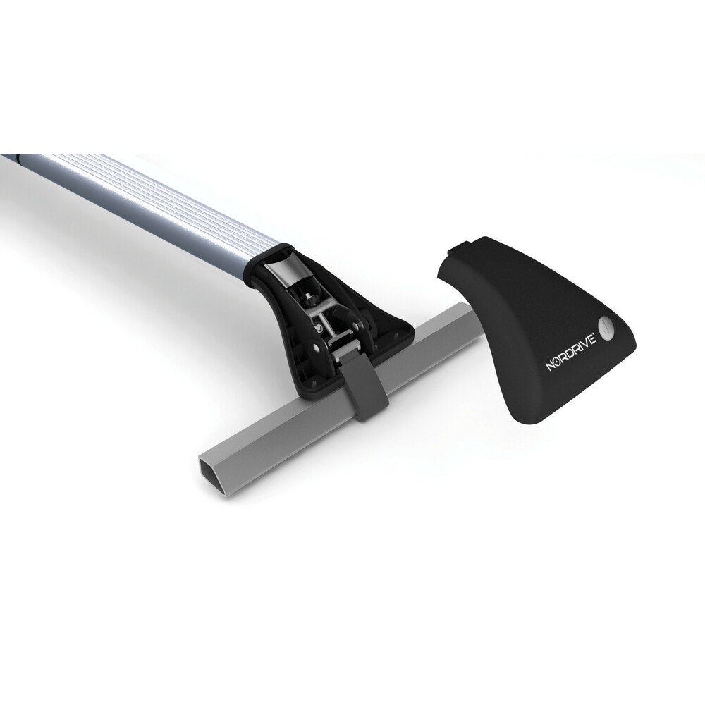 Εικόνα 5 από 8 — Nordrive – Μπάρα Snap-Fit αλουμινίου τηλεσκοπική 100>136cm με κλειδί πλήρες σετ με πόδια τύπου SW – 2 τεμ. (N15013)