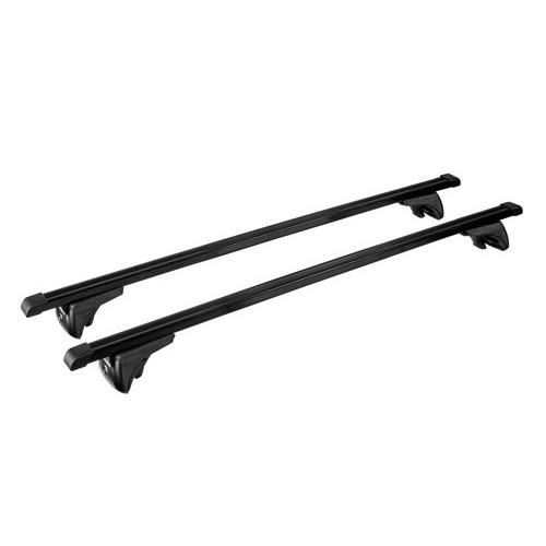 Εικόνα 1 από 7 — Μπάρες Οροφής (M) 120cm IN RAIL STEEL Σιδερένιες 2τεμ. με κλειδαριές για οχήματα με FLUSH RAILING