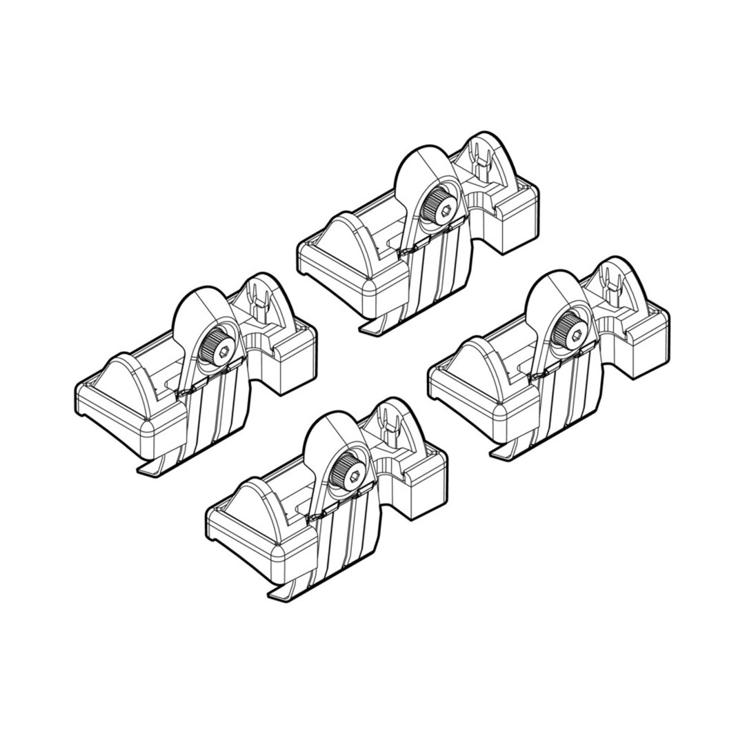 Εικόνα 1 από 1 — ΑΚΡΑ ΓΙΑ ΜΠΑΡΕΣ NORDRIVE ΓΙΑ TOYOTA COROLLA VERSO(NO RAILING) 04/04-05/09 KIT