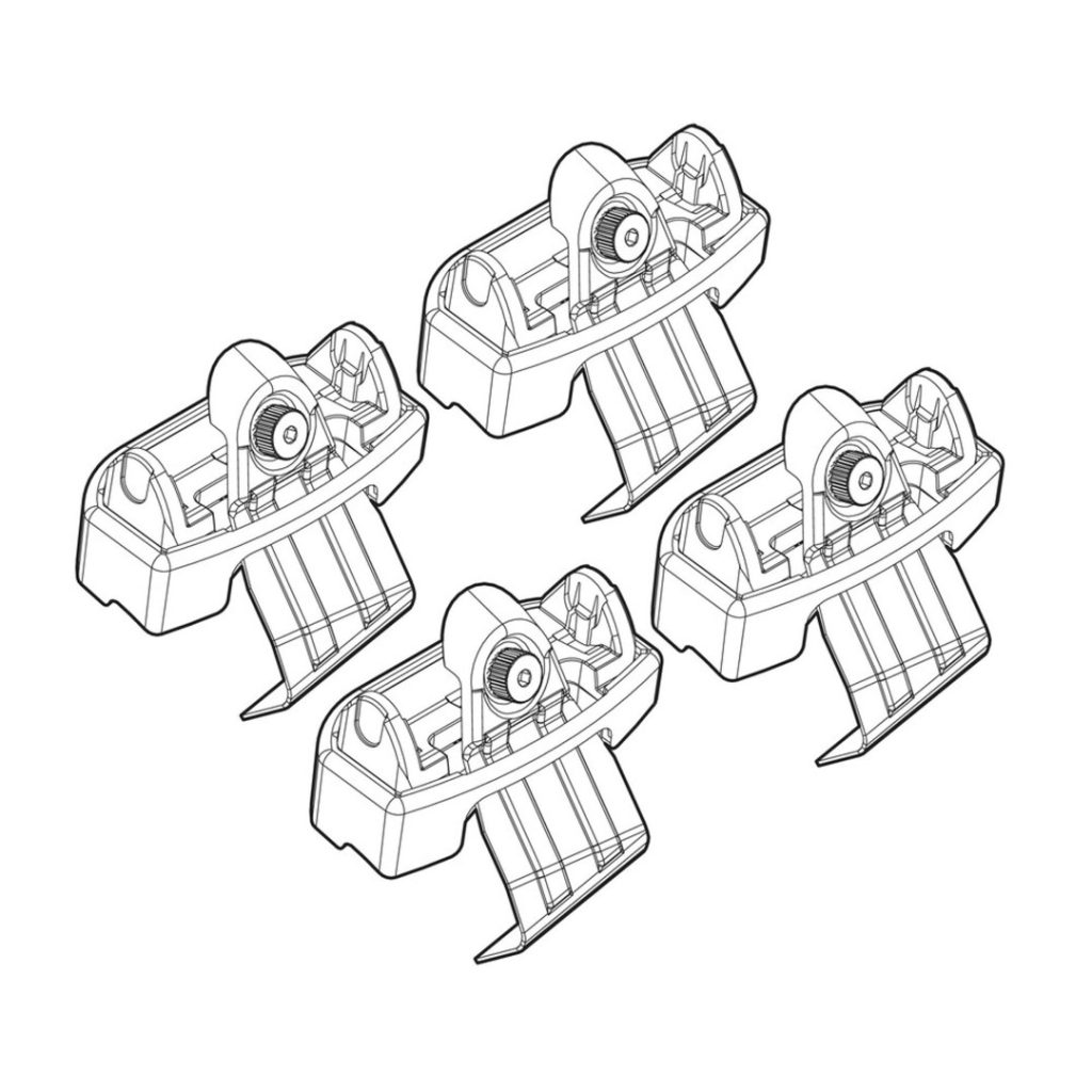 Εικόνα 1 από 1 — ΑΚΡΑ ΓΙΑ ΜΠΑΡΕΣ NORDRIVE ΓΙΑ VOLVO V50 (no railing) 02/04+ KIT