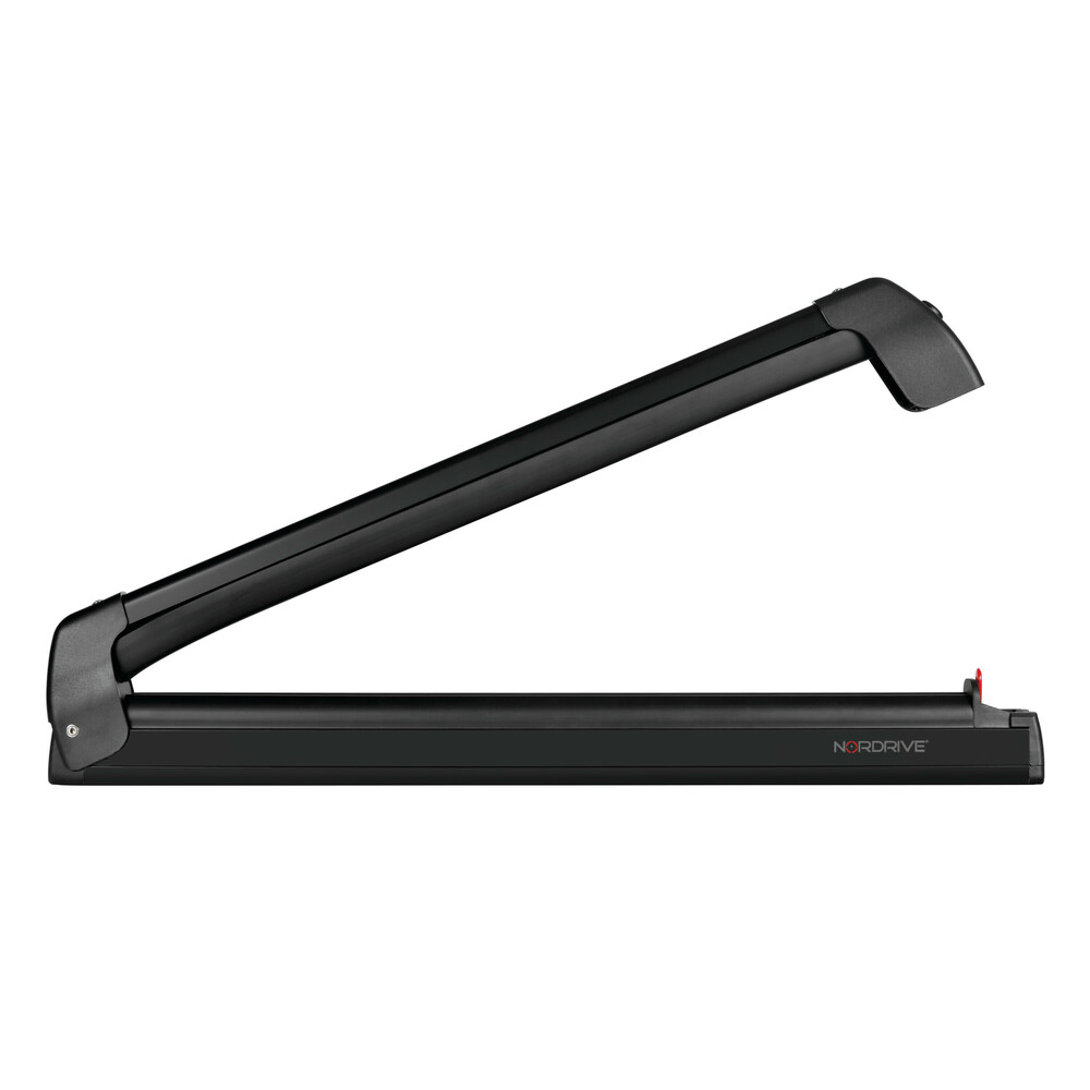 Εικόνα 2 από 5 — Nordrive – Βάση Σκι Οροφής Pro‑Slider EVO PS‑60 Black σε Μαύρο Χρώμα με Αντικλεπτικό Σύστημα και Συρόμενη Λειτουργία σε Διαστάσεις 800x50x135 mm για 6 ζευγάρια σκι ή 4 snowboard – 1 τεμ. (N40001)