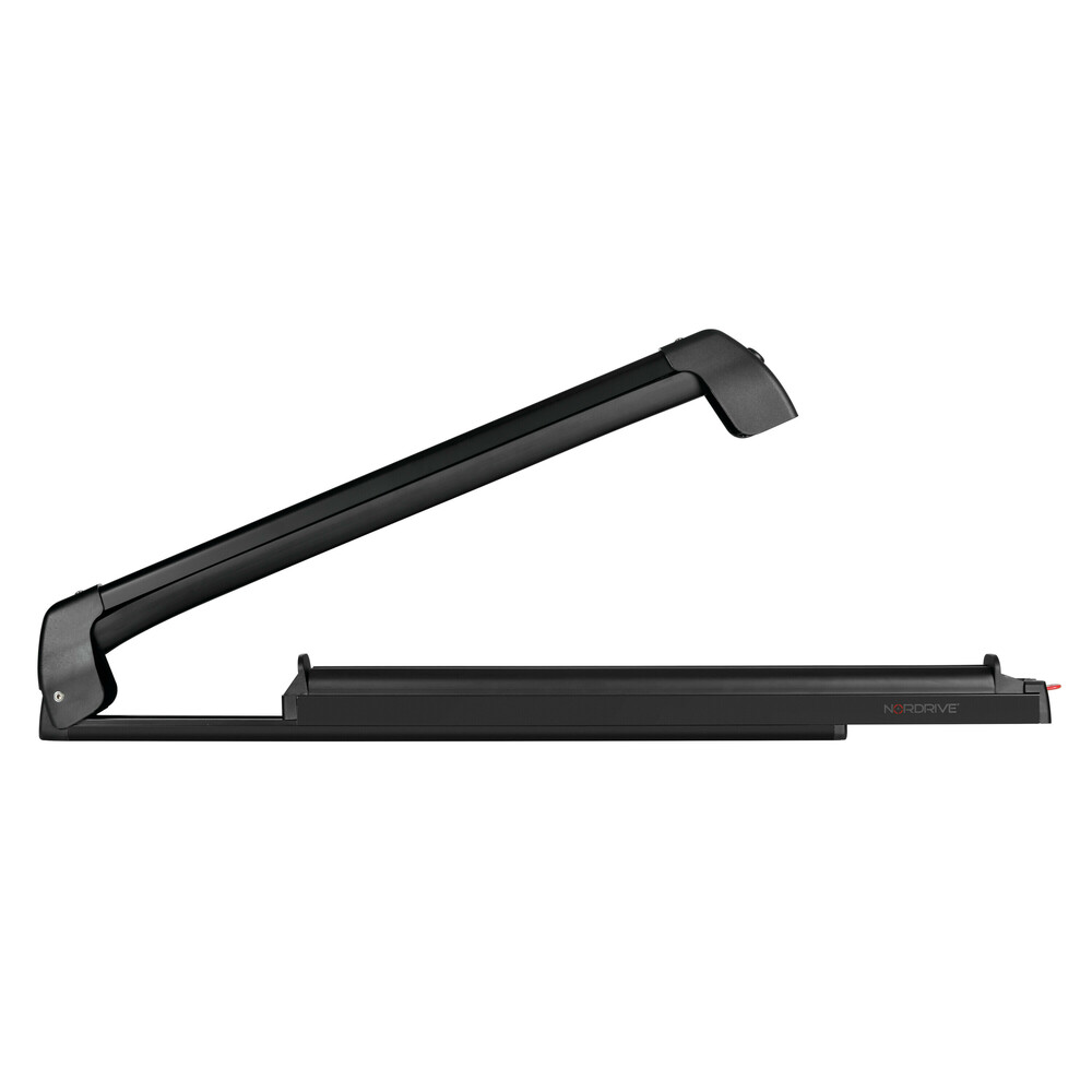 Εικόνα 3 από 5 — Nordrive – Βάση Σκι Οροφής Pro‑Slider EVO PS‑60 Black σε Μαύρο Χρώμα με Αντικλεπτικό Σύστημα και Συρόμενη Λειτουργία σε Διαστάσεις 800x50x135 mm για 6 ζευγάρια σκι ή 4 snowboard – 1 τεμ. (N40001)