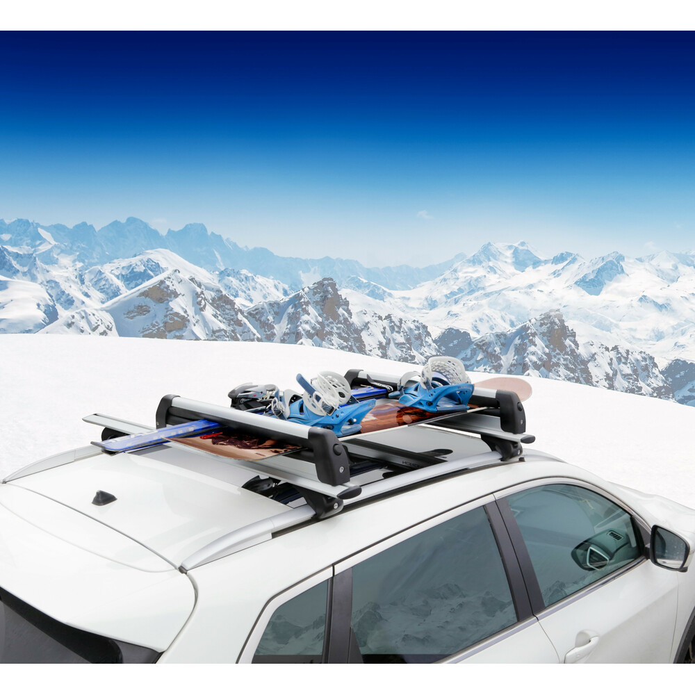 Εικόνα 3 από 19 — ΒΑΣΗ ΣΚΙ ΟΡΟΦΗΣ 6 ΖΕΥΓΑΡΙΑ ΣΚΙ /4 SNOWBOARD ΑΛΟΥΜΙΝΙΟΥ ΜΕ ΚΛΕΙΔΙ NORDIC-KING 80cm