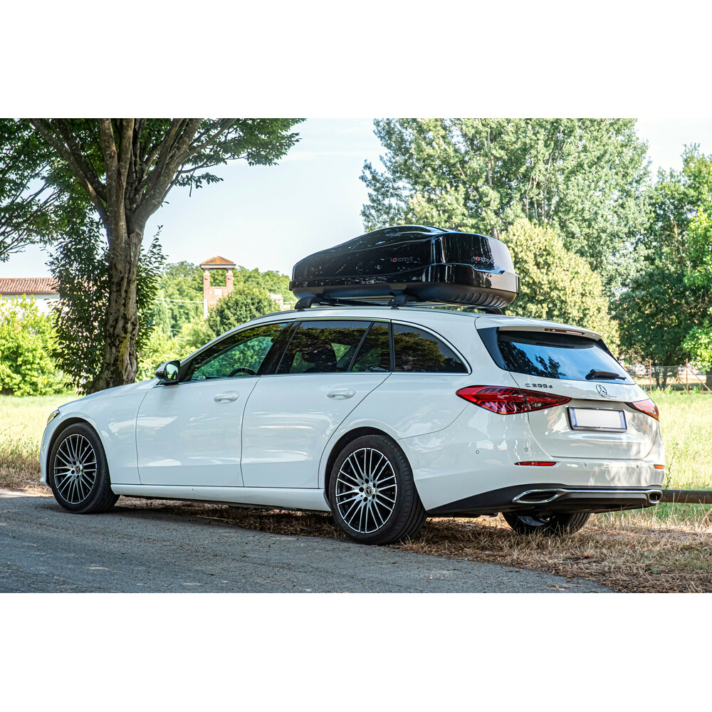 Εικόνα 7 από 8 — Nordrive – Μπαγκαζιέρα οροφής Box 480 lt μαύρη/γυαλιστερή 155.5×89.5×52 cm – 1 τεμ. (L.N60046)
