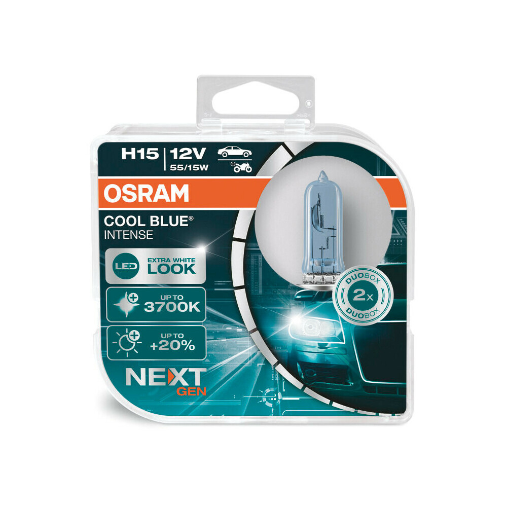 Εικόνα 1 από 1 — H15 12V 55/15W 5.000K 260/1350lm COOL BLUE INTENSE (NEXT GEN) 2ΤΕΜ.