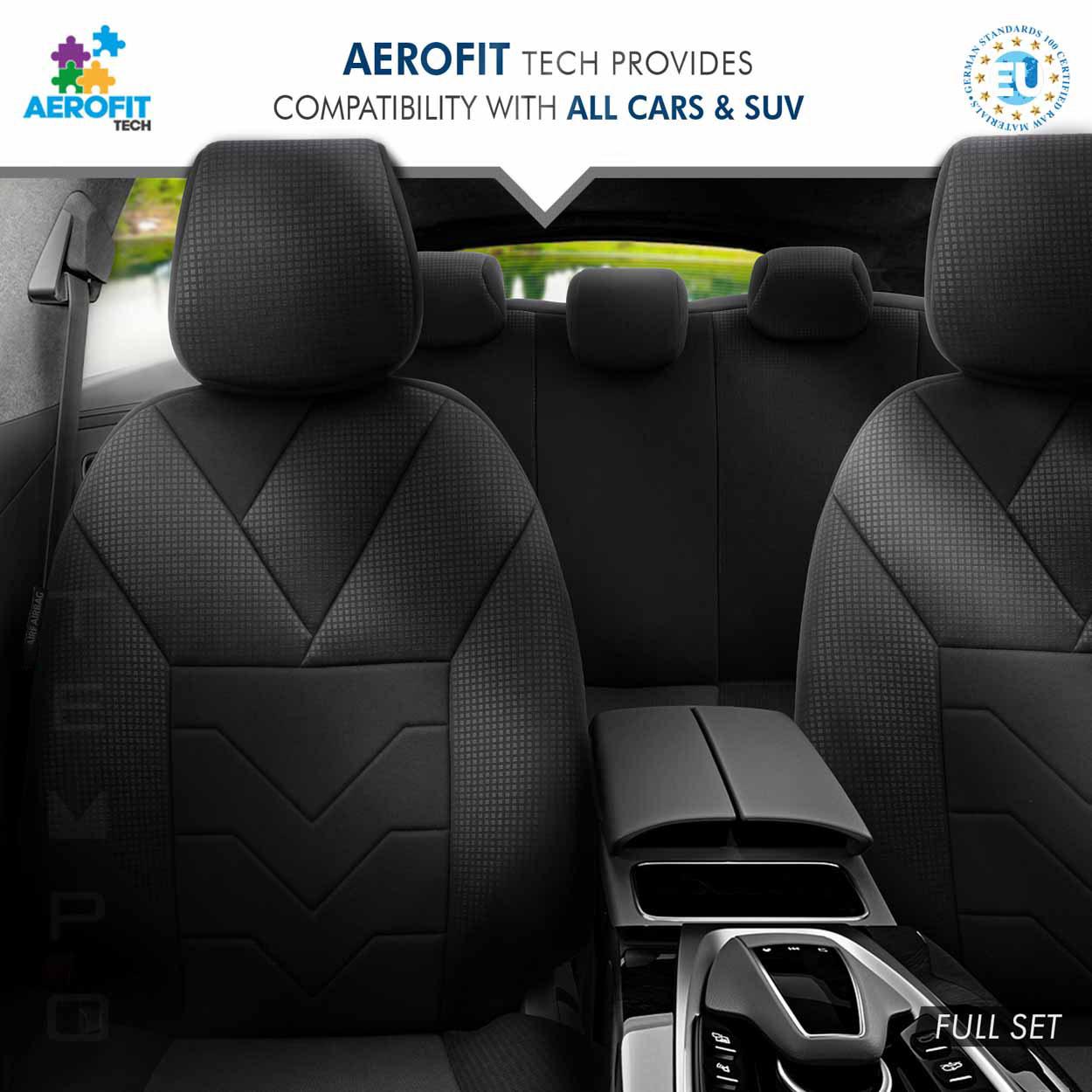 Εικόνα 2 από 10 — Amio – Καλύμματα Καθισμάτων OTOM Ruby 1202 Grey/Black σε Μαύρο/Σκούρο Γκρι Λινό και Δερματίνη για Μπροστινά και Πίσω Καθίσματα με 5 Προσκέφαλα – 1 σετ. (OT77345/AM)