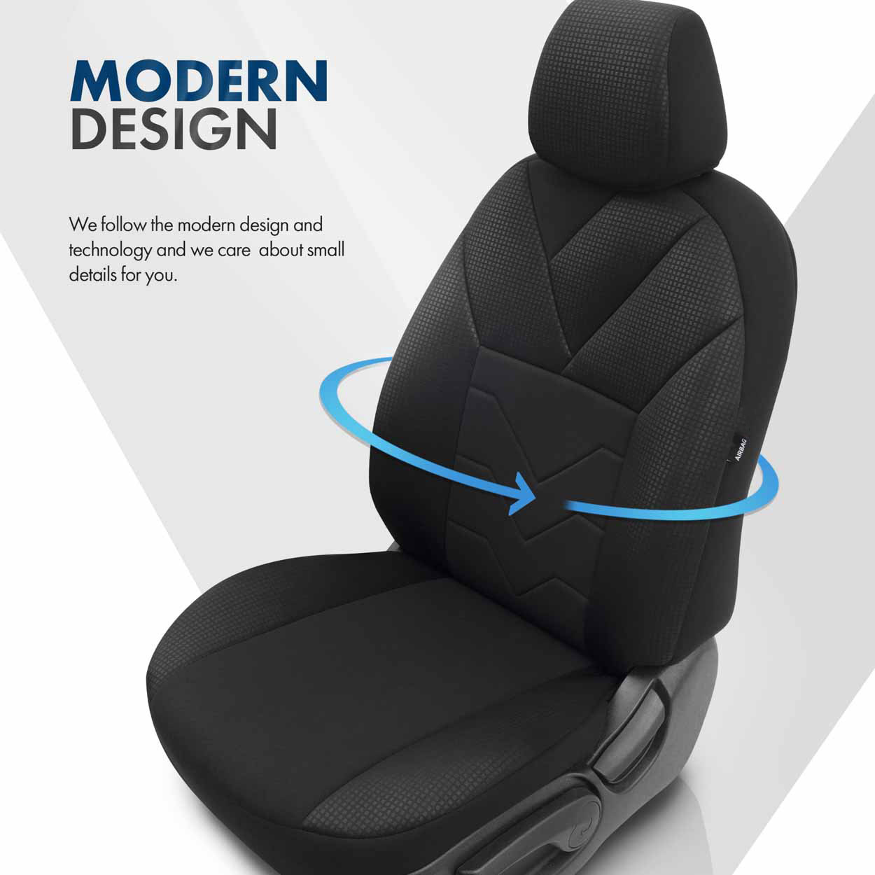 Εικόνα 5 από 10 — Amio – Καλύμματα Καθισμάτων OTOM Ruby 1202 Grey/Black σε Μαύρο/Σκούρο Γκρι Λινό και Δερματίνη για Μπροστινά και Πίσω Καθίσματα με 5 Προσκέφαλα – 1 σετ. (OT77345/AM)
