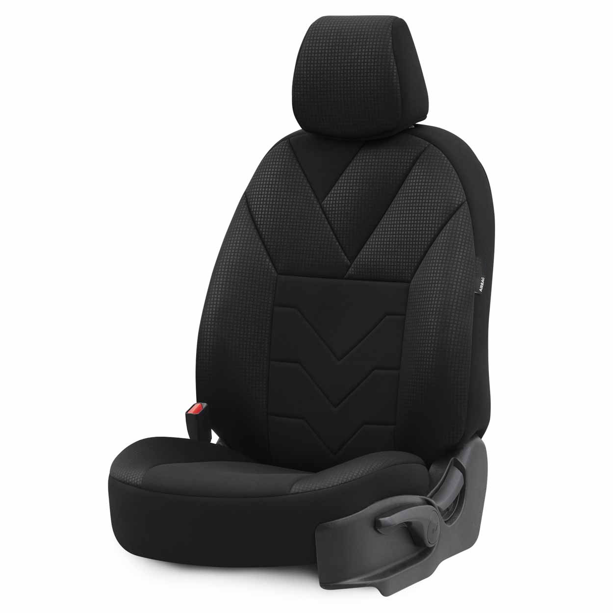 Εικόνα 9 από 10 — Amio – Καλύμματα Καθισμάτων OTOM Ruby 1202 Grey/Black σε Μαύρο/Σκούρο Γκρι Λινό και Δερματίνη για Μπροστινά και Πίσω Καθίσματα με 5 Προσκέφαλα – 1 σετ. (OT77345/AM)
