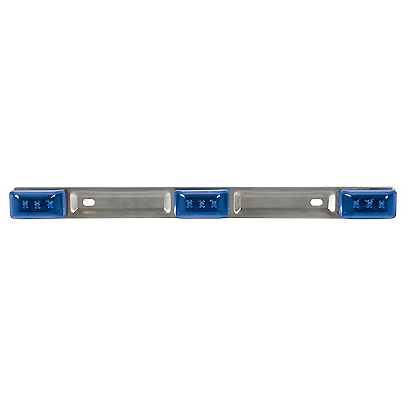 Εικόνα 1 από 2 — ΜΕΤΑΛΛΙΚΗ ΜΠΑΡΑ ΜΕ 3 ΦΩΤΑ LED 24V