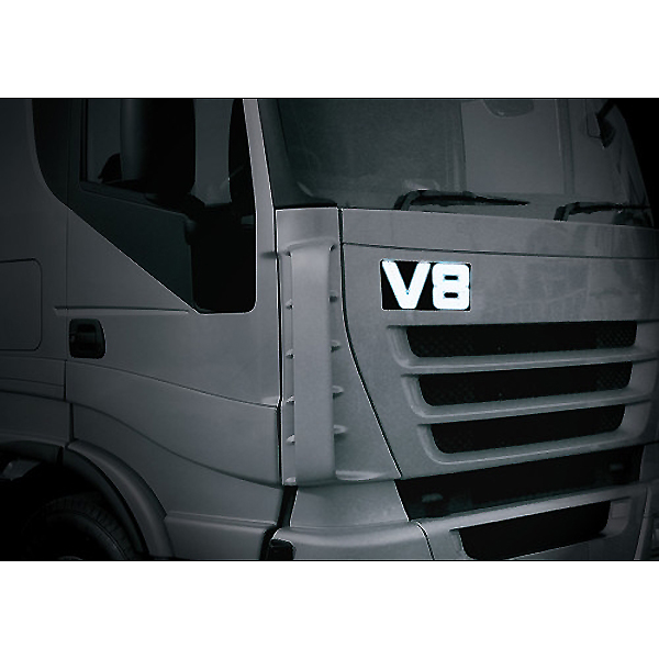 Εικόνα 1 από 2 — ΑΥΤΟΚΟΛΛΗΤΟ ΣΗΜΑ V8/24V, ΦΩΤΙΖΟΜΕΝΟ