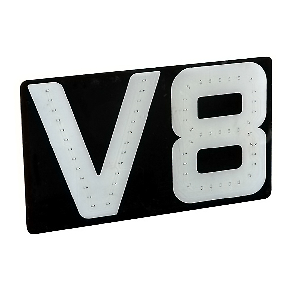 Εικόνα 2 από 2 — ΑΥΤΟΚΟΛΛΗΤΟ ΣΗΜΑ V8/24V, ΦΩΤΙΖΟΜΕΝΟ