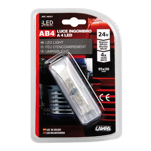 Εικόνα 3 από 5 — ΦΩΣ ΦΟΡΤΗΓΟΥ 4LED ΛΕΥΚΟ 24V 103mm