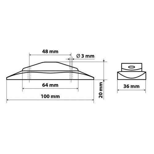 Εικόνα 2 από 4 — ΦΩΣ ΦΟΡΤΗΓΟΥ 2LED ΠΟΡΤΟΚΑΛΙ 24V 100mm