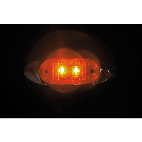 Εικόνα 4 από 4 — ΦΩΣ ΦΟΡΤΗΓΟΥ 2LED ΠΟΡΤΟΚΑΛΙ 24V 100mm