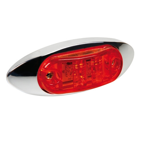 Εικόνα 1 από 3 — ΦΩΣ ΦΟΡΤΗΓΟΥ 2LED ΚΟΚΚΙΝΟ 24V 100mm