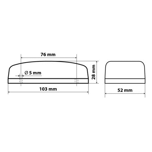 Εικόνα 2 από 5 — ΦΩΣ ΦΟΡΤΗΓΟΥ 10LED ΚΟΚΚΙΝΟ 24V 103mm