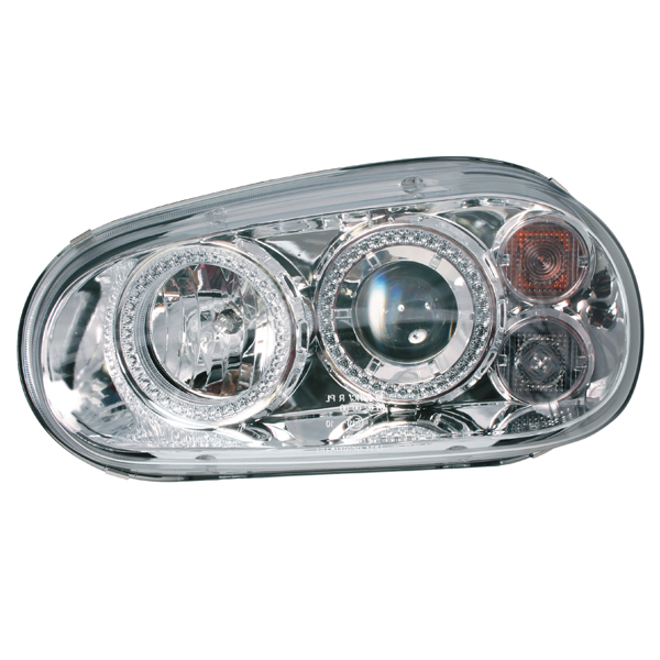 Εικόνα 1 από 1 — Φανάρια Μπροστινά Angel Eyes VW GOLF 4 1998+ – Χρωμίου