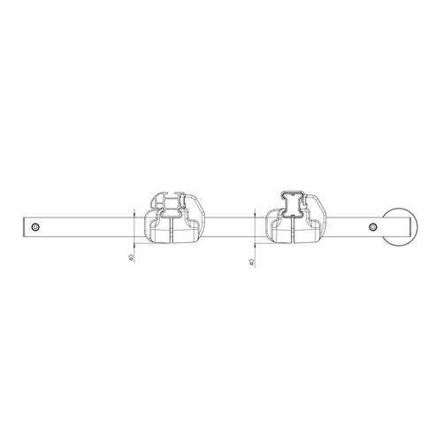 Εικόνα 4 από 4 — ROLLER 96cm ΜΕ ΠΛΑΙΣΙΟ ΠΡΟΕΚΤΑΣΗ 180cm ΓΙΑ ΜΠΑΡΕΣ ΜΑΥΡΕΣ KARGO + ΑΛΟΥΜΙΝΙΟΥ KARGO-PLUS U-7 1ΤΕΜ.