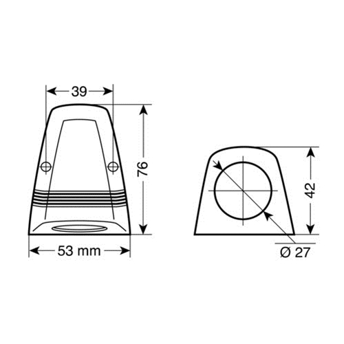 Εικόνα 3 από 5 — ΒΑΣΗ ΜΟΝΗ ΓΙΑ ΠΡΙΖΕΣ ΕΧΤ 53x76mm