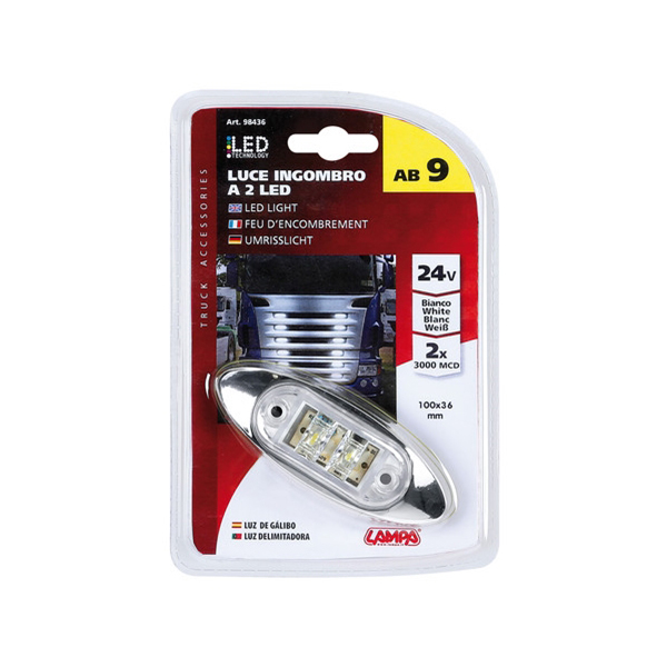 Εικόνα 3 από 5 — ΛΕΥΚΟ ΦΩΣ 24V ΜΕ 2 LED