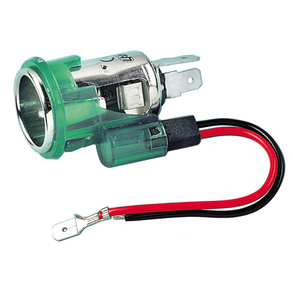Εικόνα 1 από 2 — ΥΠΟΔΟΧΗ ΑΝΑΠΤΗΡΑ 12V ΜΕ ΦΩΣ 22mm ΜΟΝΟ ΤΟ ΘΗΛΥΚΟ LAMPA – 1 TEM.
