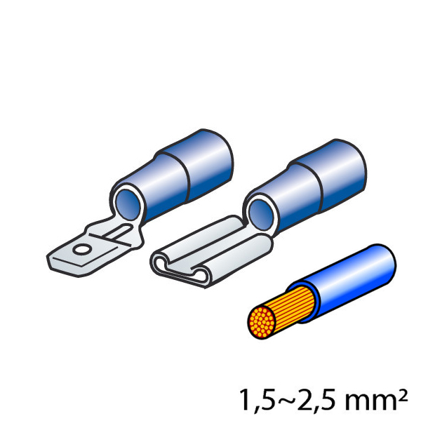 Εικόνα 1 από 2 — ΦΙΣΑΚΙΑ 6.3 x 0.8mm (40τμχ.)