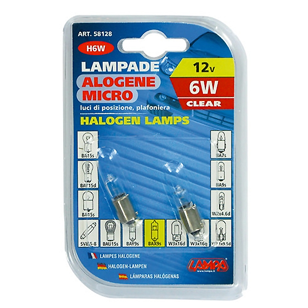 Εικόνα 4 από 4 — ΛΑΜΠΑ ΑΛΟΓΟΝΟΥ 12V/6W ΒΑΧ9s Η6W