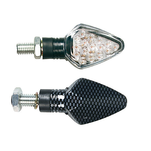 Εικόνα 1 από 2 — ΦΛΑΣ MOTO PENTA 12V LED 67x35mm CARBON 2 ΤΕΜ.