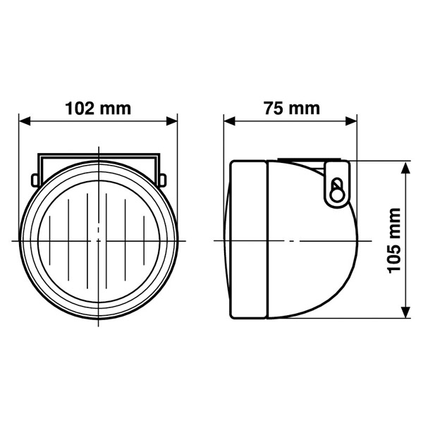 Εικόνα 2 από 3 — ΠΡΟΒΟΛΕΑΣ LUNAR 12V H3 55W 2ΤΕΜ.