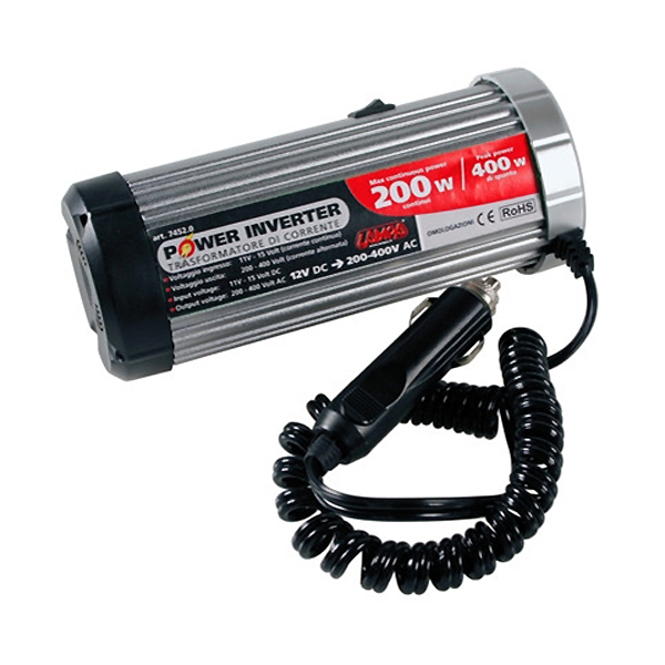 Εικόνα 1 από 4 — POWER INVERTER 200 ΜΕΤΑΤΡΟΠΕΑΣ 12V > 220V MAX POWER 200W – PEAK POWER 400W