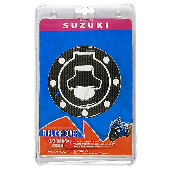 Εικόνα 2 από 2 — ΑΥΤΟΚΟΛΛΗΤΟ ΤΑΠΑΣ ΒΕΝΖΙΝΗΣ CARBON SUZUKI (7 ΤΡΥΠΕΣ)