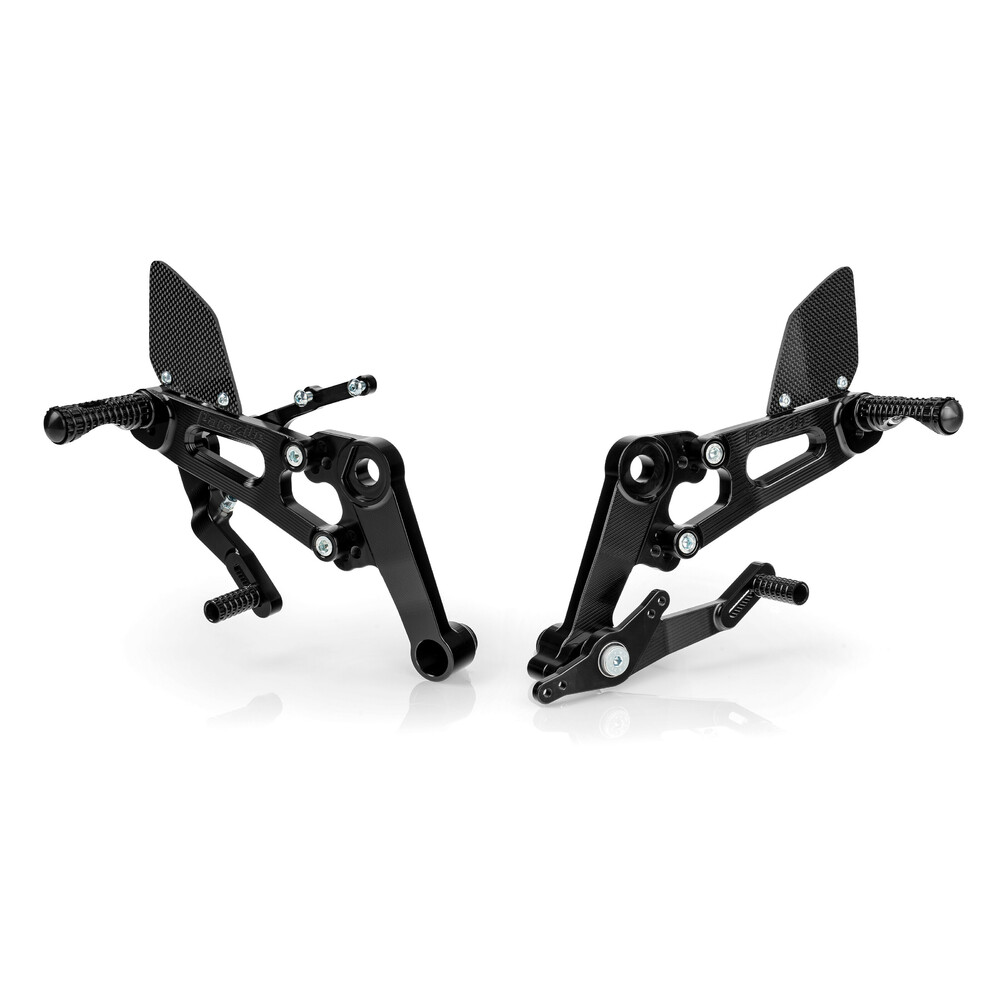 Εικόνα 1 από 1 — Lampa Ρυθμιζόμενα Μαρσπιέ (Rearsets) Μοτοσικλέτας – Μαύρο Χρώμα 16 Θέσεων  Paraxite 2τεμ (L.PRS001N)