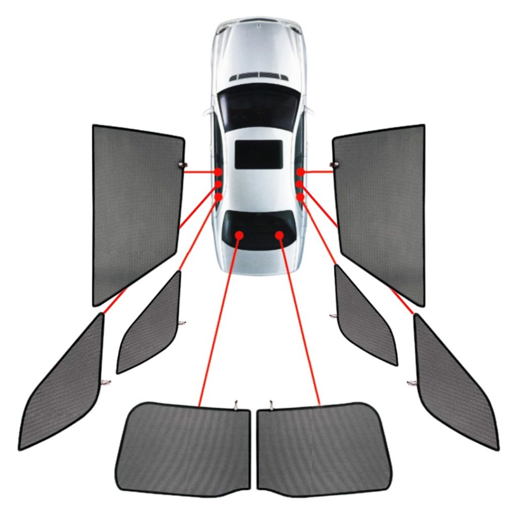 Εικόνα 1 από 10 — CarShades – ΚΟΥΡΤΙΝΑΚΙΑ  CAR SHADES ΓΙΑ MERCEDES GLE W167 5D 2019+ – 8 ΤΕΜ. (PVC.MB-GLE-5-B)