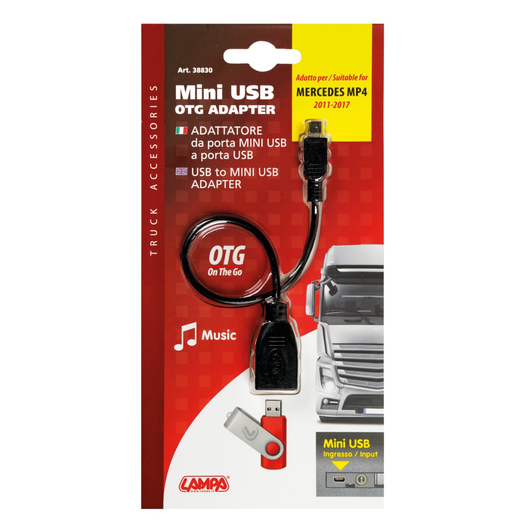 Εικόνα 5 από 5 — ΑΝΤΑΠΤΟΡΑΣ USB-MINI USB 12V ΜΕ ΚΑΛΩΔΙΟ 10cm RED LINE (ΚΑΤΑΛΛΗΛΟ ΓΙΑ MERCEDES MP4 2011-2017)